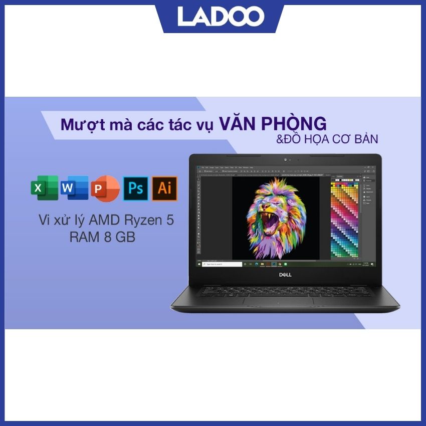 [VOUCHER 250K, Tặng Balo+Chuột] Laptop Dell Vostro 3405 (V4R53500U003W)/ Ryzen R5/ Ram 8GB/ SSD 512GB/ 14.0''/ Win 10SL