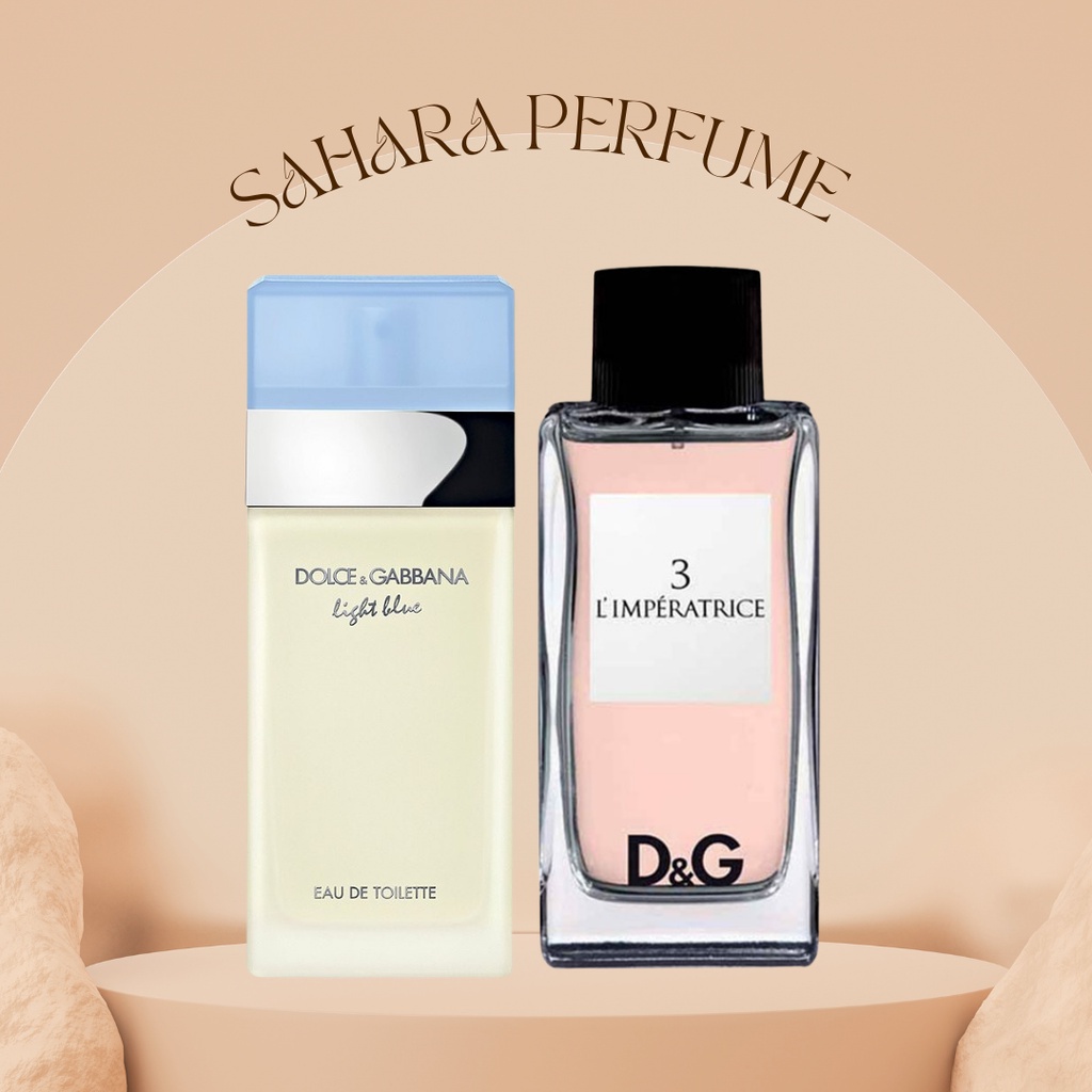 Nước hoa nữ tươi mát Dolce Gabbana (DG) Light Blue/ L'imperatrice 3 EDT Chính hãng 5ml, 10ml, 20ml