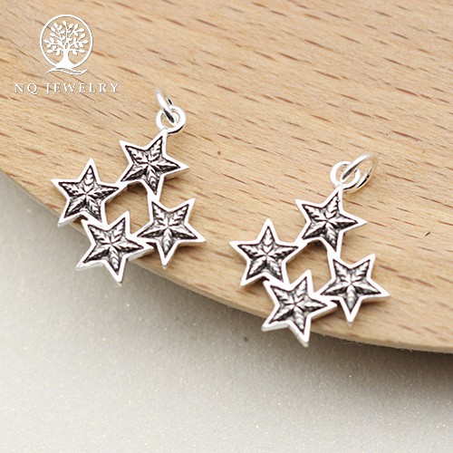 Charm bạc mặt hình ngôi sao - NQ Jewelry