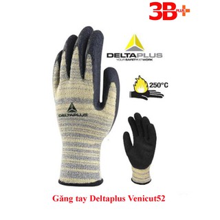Găng tay chống cắt Deltaplus Venicut52 cấp độ 5 chịu nhiệt 250 độ C độ khéo léo cao phủ nitril chống dầu nhớt cơ khí,...