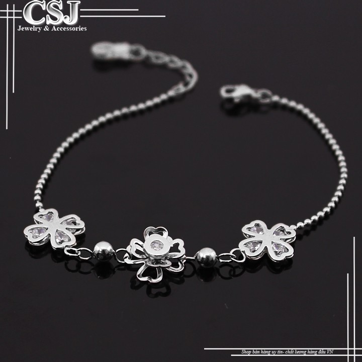 Lắc tay cỏ 4 lá nhỏ xinh