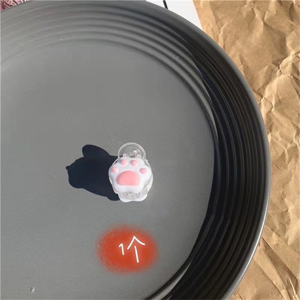 Set 2 kẹp tóc kiểu bàn chân chú mèo màu sắc dễ thương