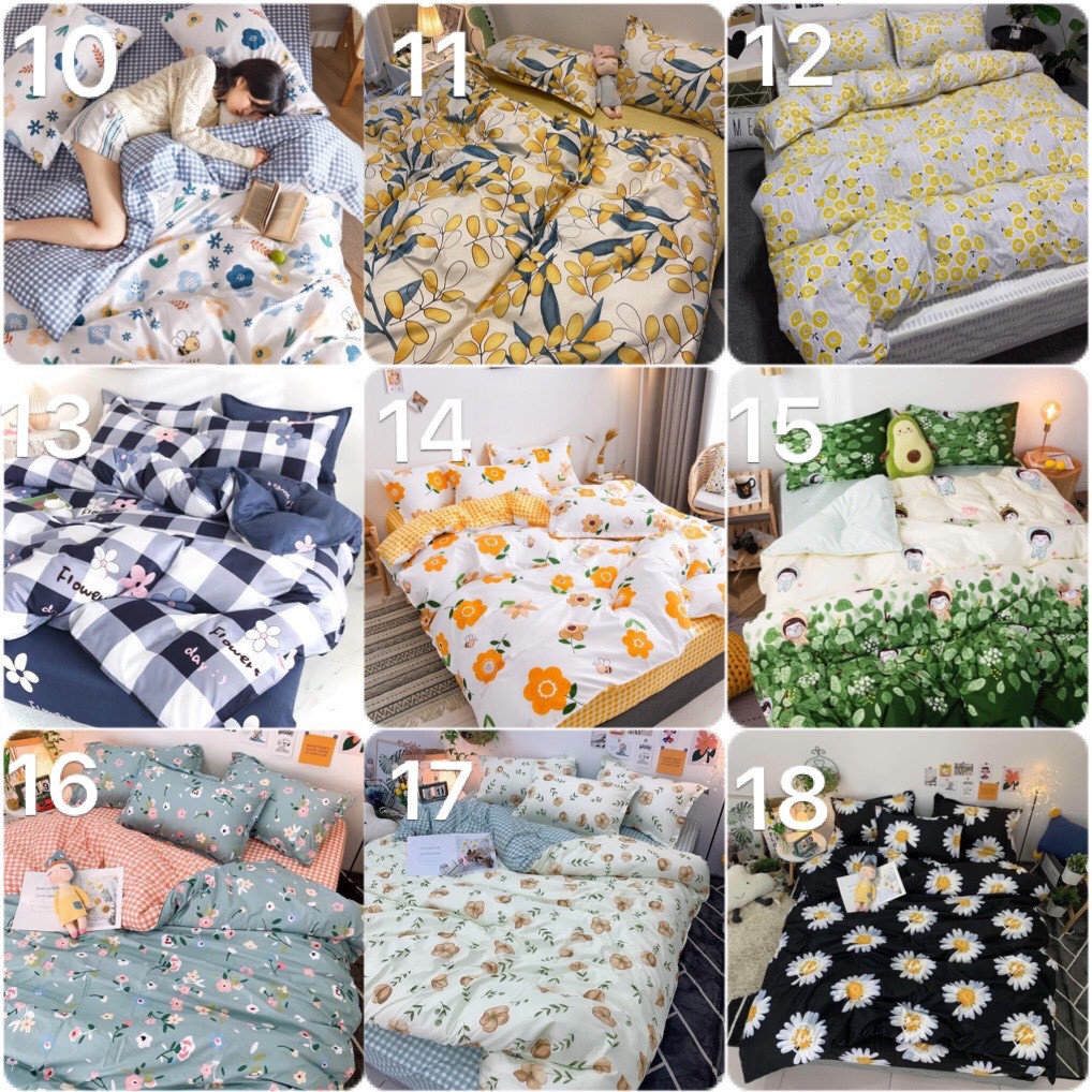 Bộ Chăn Ga Gối Cotton poly  Mới Nhất 2020 ( nhiều mẫu). Nhắn tin cho shop mẫu mình đặt nhé