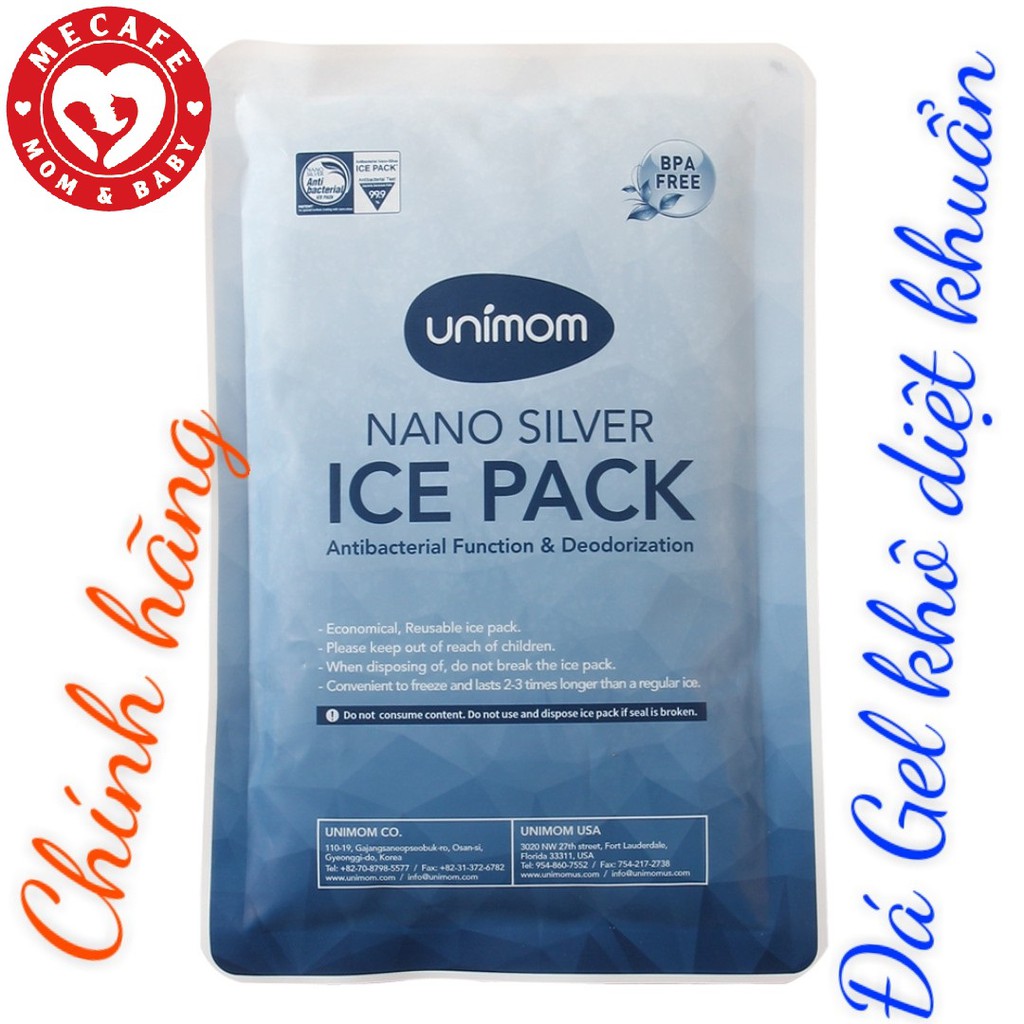 Túi gel đá khô diệt khuẩn giữ nhiệt giữ lạnh Unimom (Hàn Quốc)