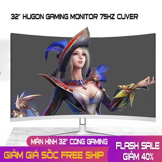 Màn Hình GAMING HUGON 32" G32W CONG 75hz BOX NEW Cao cấp