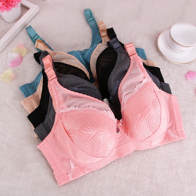 Áo Ngực Có Gọng Không Độn Bigsize Cup E Bản To Ôm mỡ lưng nách