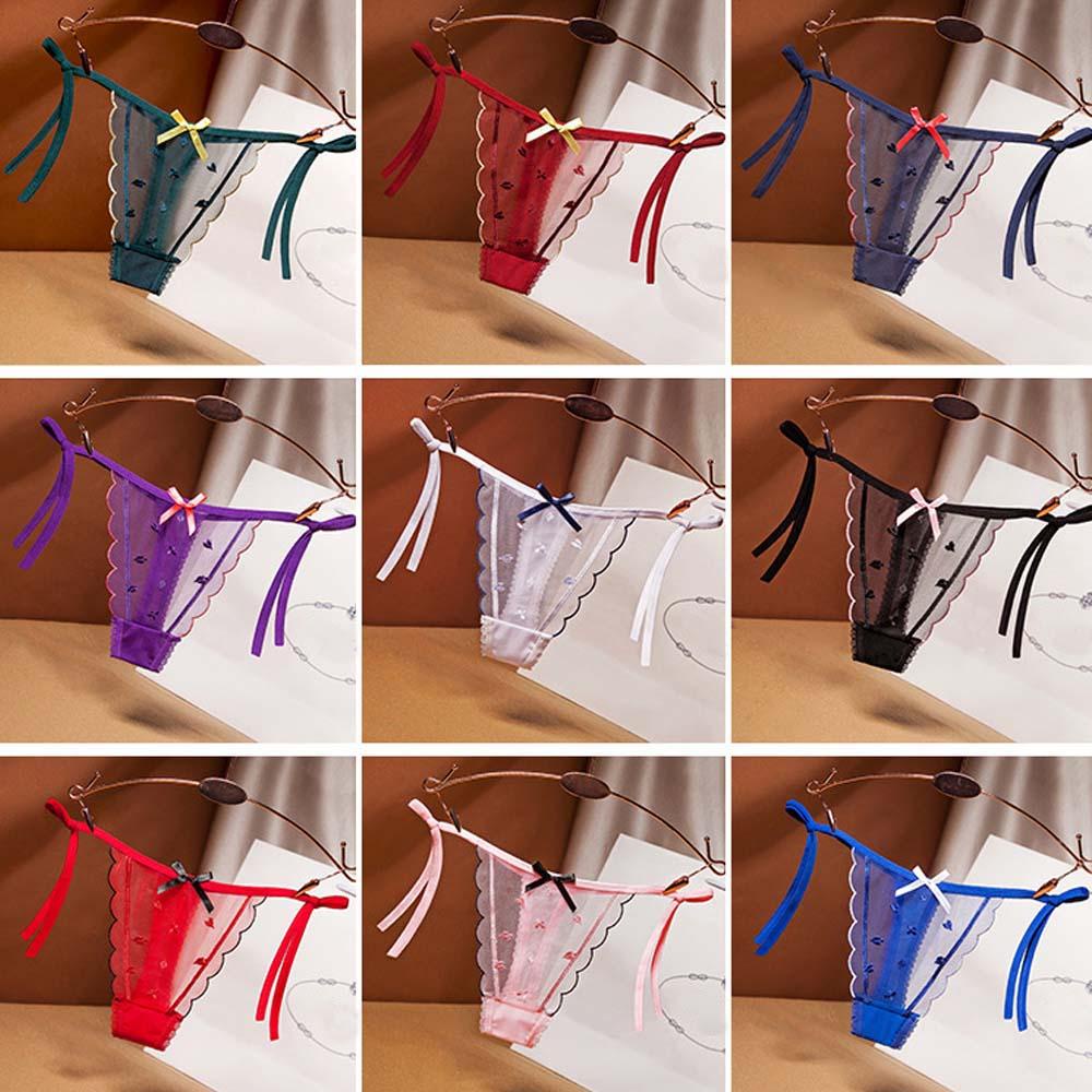 OCEANMAP Quần Lót Lọt Khe Thêu Hoa Gợi Cảm Cho Nữ