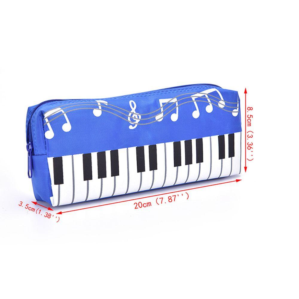 Túi Đựng Bút Bằng Vải Oxford Hình Đàn Piano Âm Nhạc Dành Cho Nữ Ốp