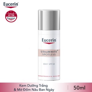 Eucerin UltraWHITE+ SPOTLESS Day Fluid SPF30: Kem Dưỡng Trắng và Mờ Đốm Nâu Ban Ngày (50ml)