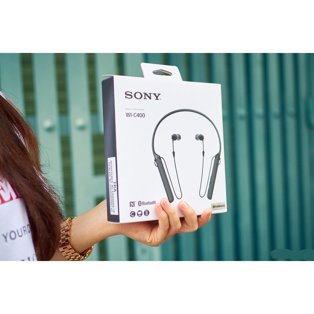 Tai Nghe Bluetooth Sony Wi C400  - Hàng Chính Hãng