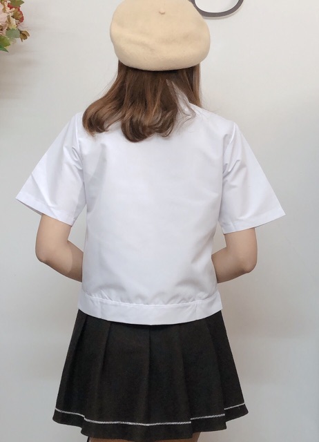 Áo sơ mi trắng ngắn tay thời trang nữ | BigBuy360 - bigbuy360.vn