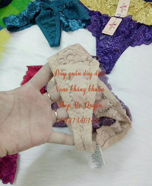 Combo 10 quần lót Ren Lọt Khe cao cấp đủ 10 màu