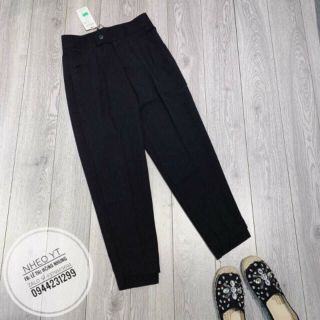 Quần baggy gấu lệch