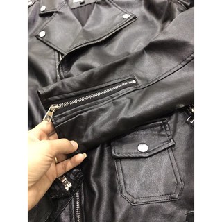 Áo da biker nam biker cao cấp