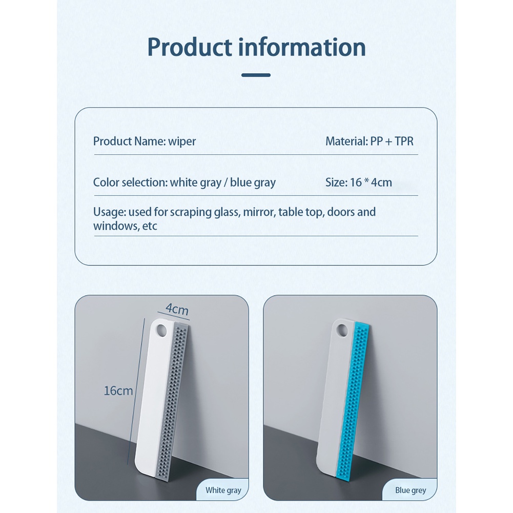 Dụng Cụ Vệ Sinh Kính Bằng Silicon Mềm Cho Nhà Bếp / Phòng Tắm