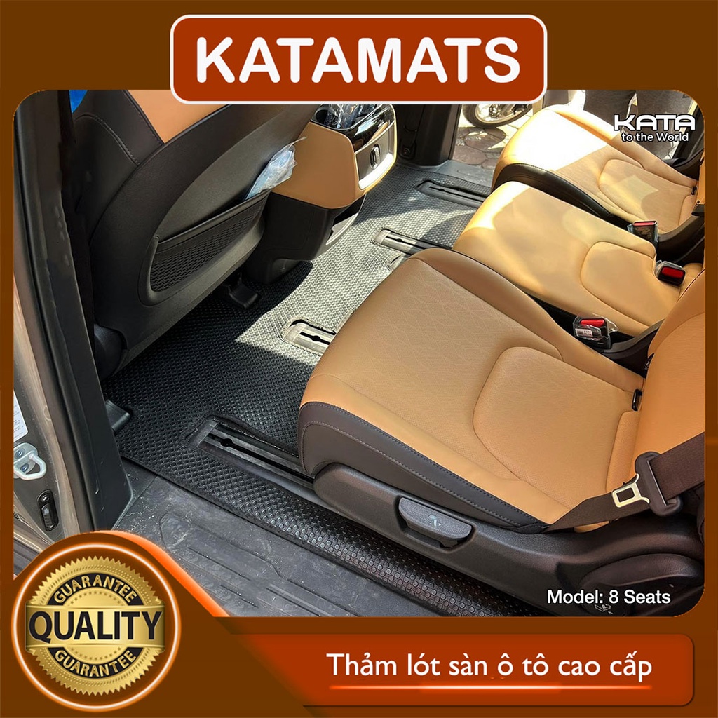Thảm lót sàn ô tô KATA cao cấp dành cho xe Kia Carnival 2022 - Không mùi, Không thấm mốc, An toàn người dùng