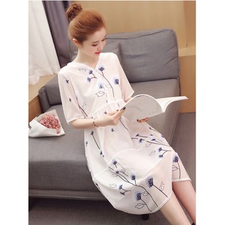 Váy voan bầu xinh công sở