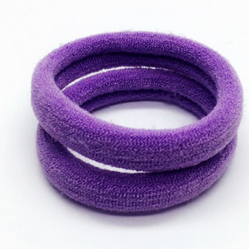 Set 10 Dây Buộc Tóc Cao Su Co Giãn 4cm Màu Sắc Kẹo Ngọt Dành Cho Nữ