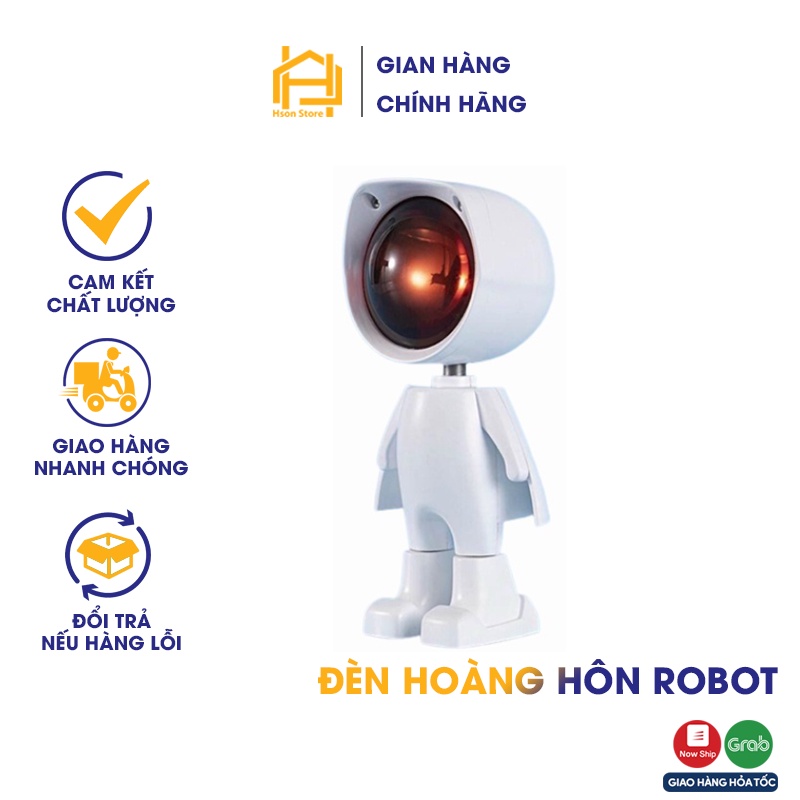 [TẶNG REMOTE] Đèn hoàng hôn robot 16 màu, chụp ảnh quay video livetream Tiktok sống ảo, đèn chiếu cầu vòng phi hành gia