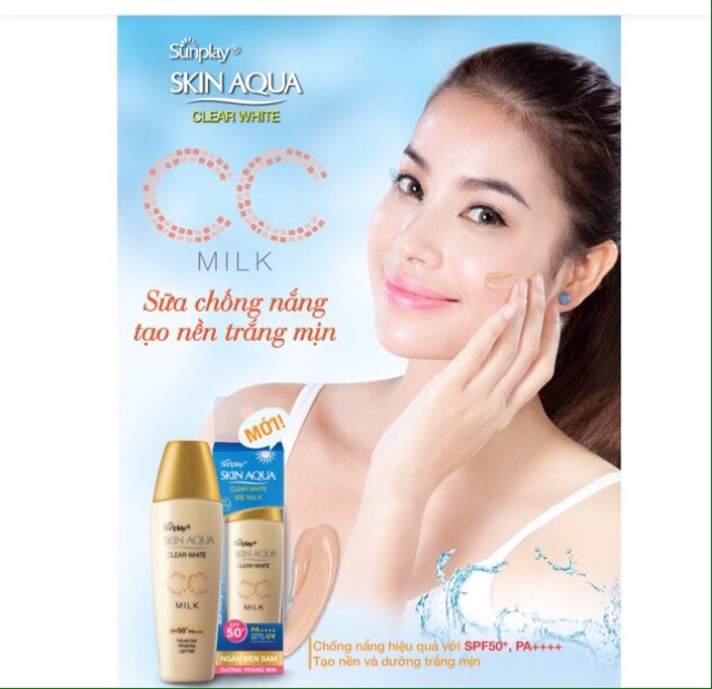 Sữa Chống Nắng Trang Điểm Sunplay Skin Aqua-Clear White CC Milk SPF50+ PA++++