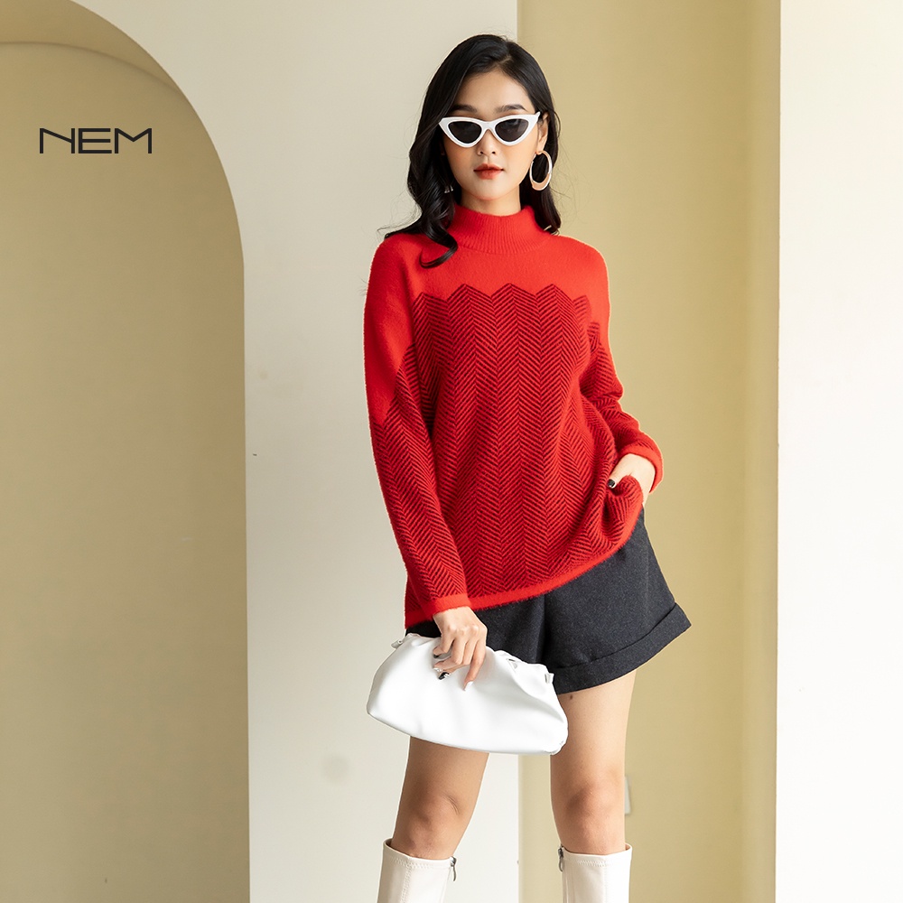 Áo len nữ dài tay thiết kế trẻ trung NEM Fashion AL62766 Freeszie