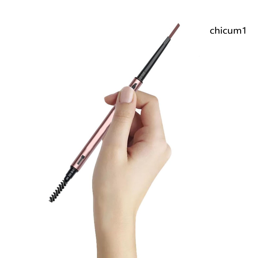 [Hàng mới về] Bút kẻ lông mày dạng xoay trang điểm kháng nước lâu trôi có đầu cọ chuốt tiện dụng