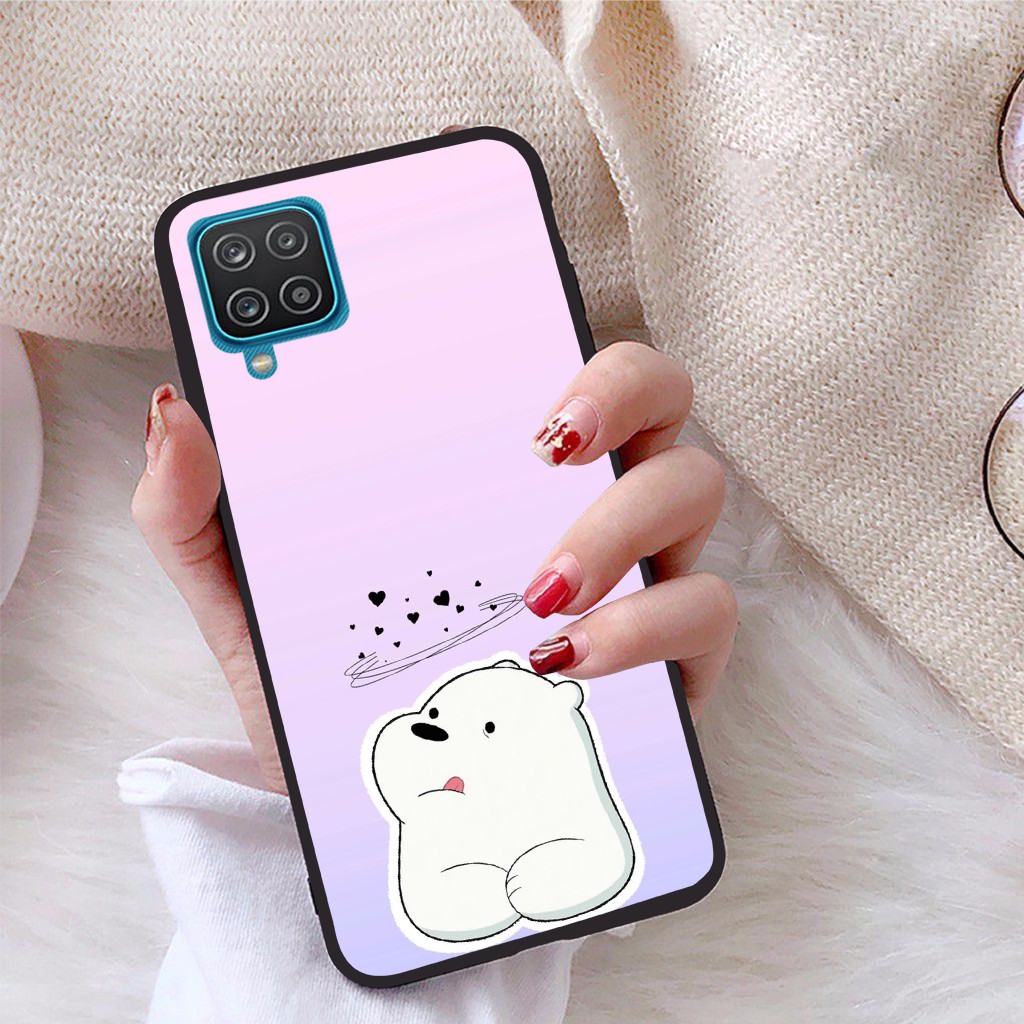 Ốp lưng Samsung Galaxy A12 viền dẻo TPU BST Gia Đình Nhà Gấu