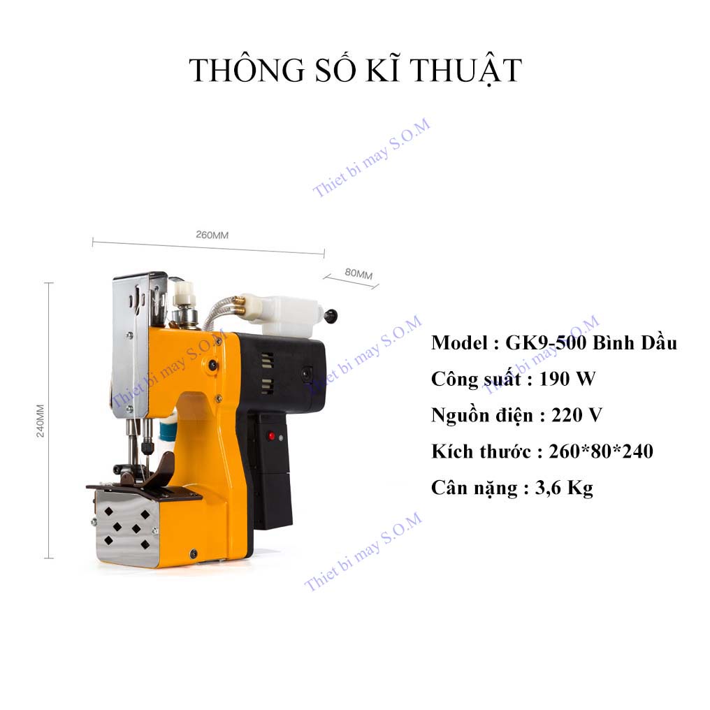 Máy May bao cầm tay GK9 500 > Máy khâu bao có bình dầu khâu bao công nghiệp cấm tay