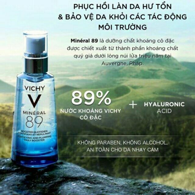 [30ml- 50ml] Tinh chất khoáng Vichy 89 mineral