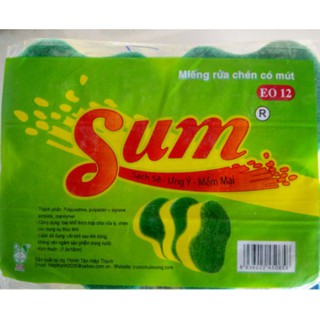 Miếng rữa chén đĩa sum có mút giá rẻ chất lượng