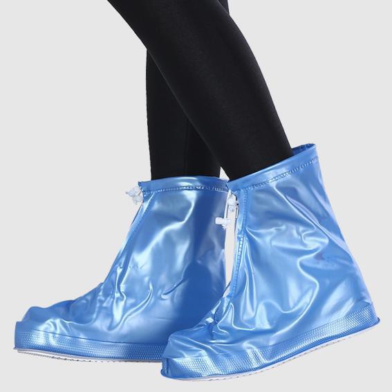 Combo áo mưa vi sinh trong suốt loại 1 đầu kèm ủng bảo vệ giày khi trời mưa