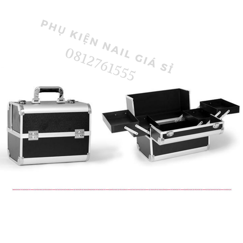 Cốp đựng đồ Nail , Mi , Phun xăm , Trang điểm 2 tầng