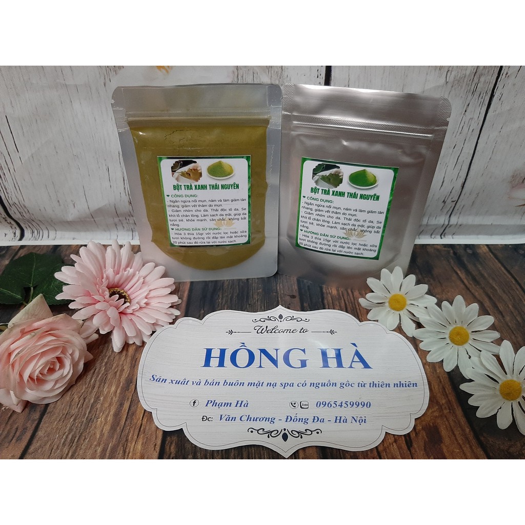 1kg Bột trà xanh đắp mặt Handmade