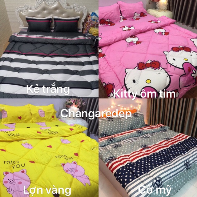 Vỏ Chăn Mỏng 2 lớp Cotton Poly,vỏ chăn lồng được ruột có khóa kéo,sẵn hàng tại hcm