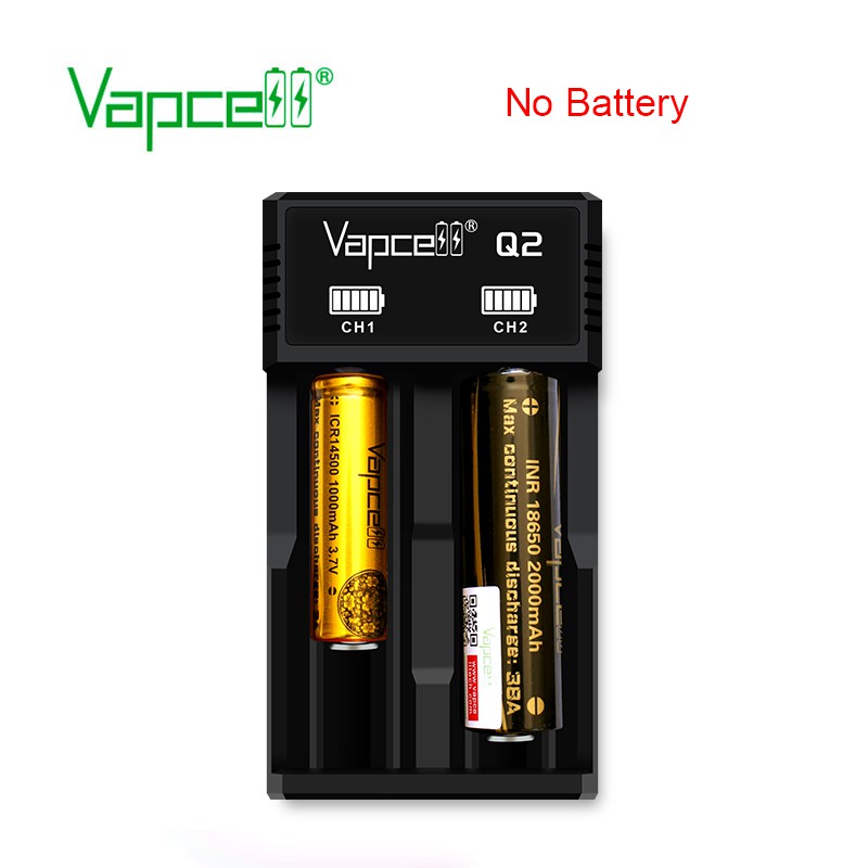 Bộ sạc pin Q2 2 Bay 18650 21700 26650 Ni-MH Ni-CD 10440 14500 16340 18650 RCR123 26650 18500670 17500