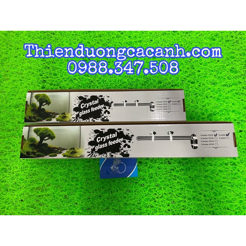 Ống Thuỷ Tinh Cho Cá Tép Ăn + Chén Thuỷ Tinh