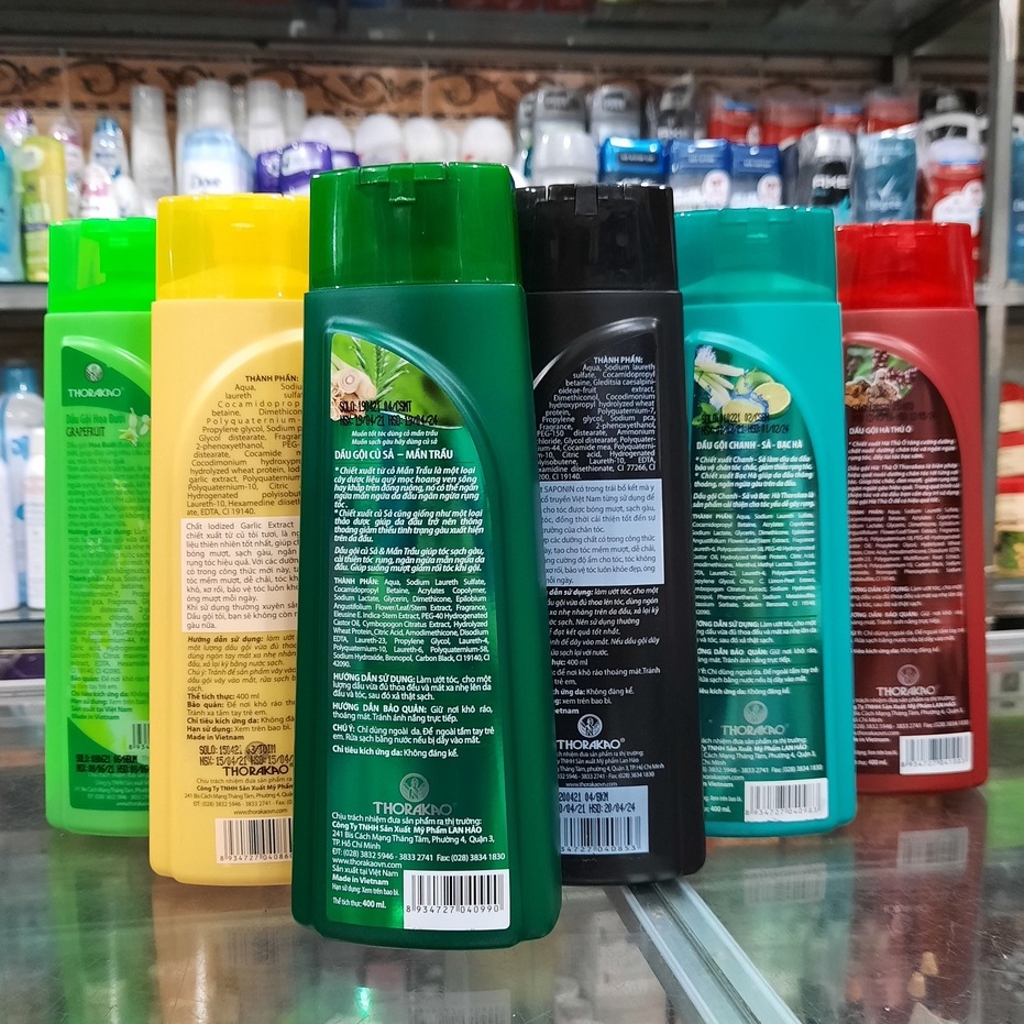 Dầu Gội Thorakao Làm Sạch Tóc Và Da Đầu 400ml