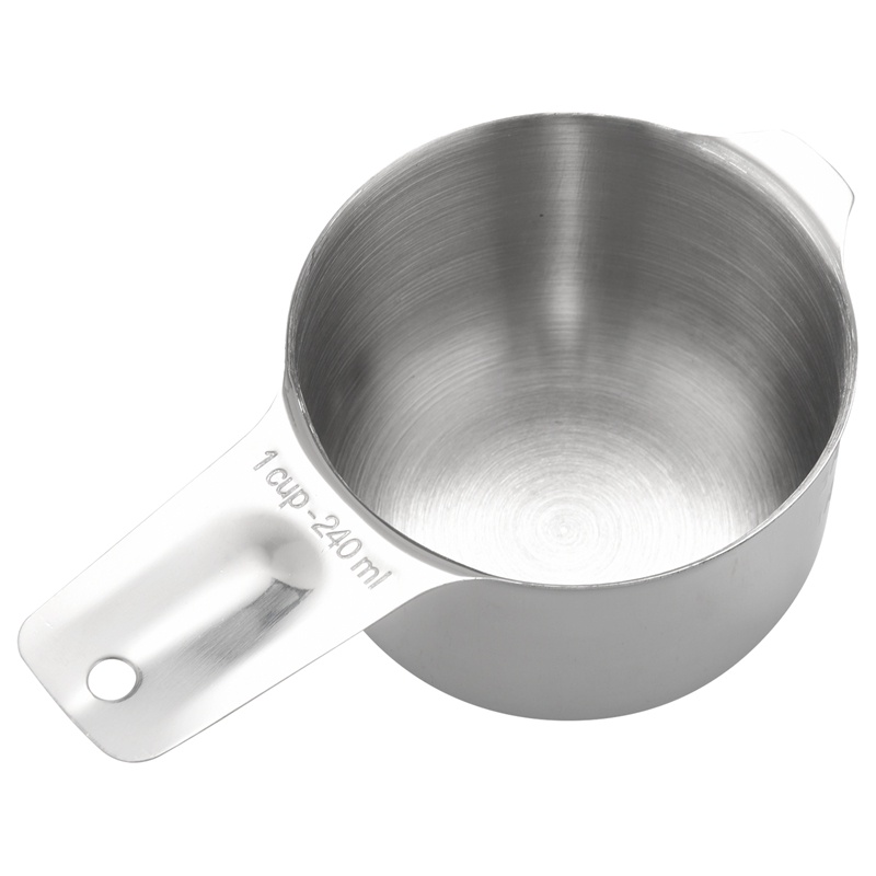 Bộ 7 Cốc Đo Lường Kèm 1 / 8 Muỗng Đong Bằng Thép Không Gỉ