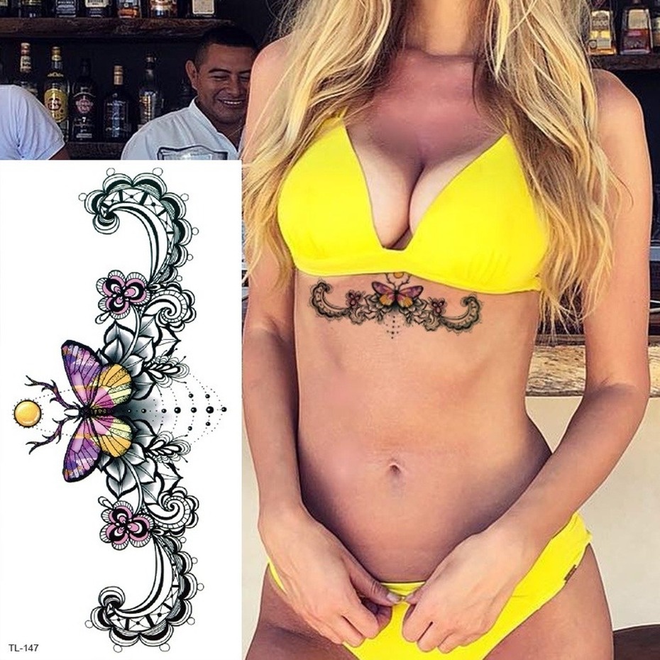 Hình Xăm Dán Tạm Thời Chống Thấm Nước &amp;amp; Hình Xăm Dán Henna Cá Tính