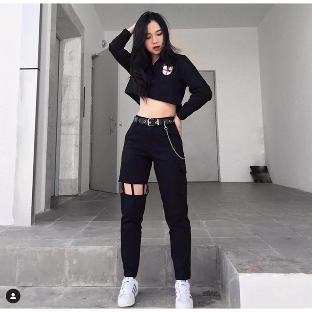 Quần kaki jean đen / Cut Pants