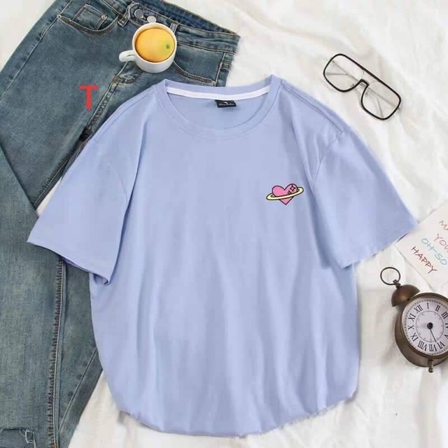 Áo phông tim hồng vòng tròn DTR0220