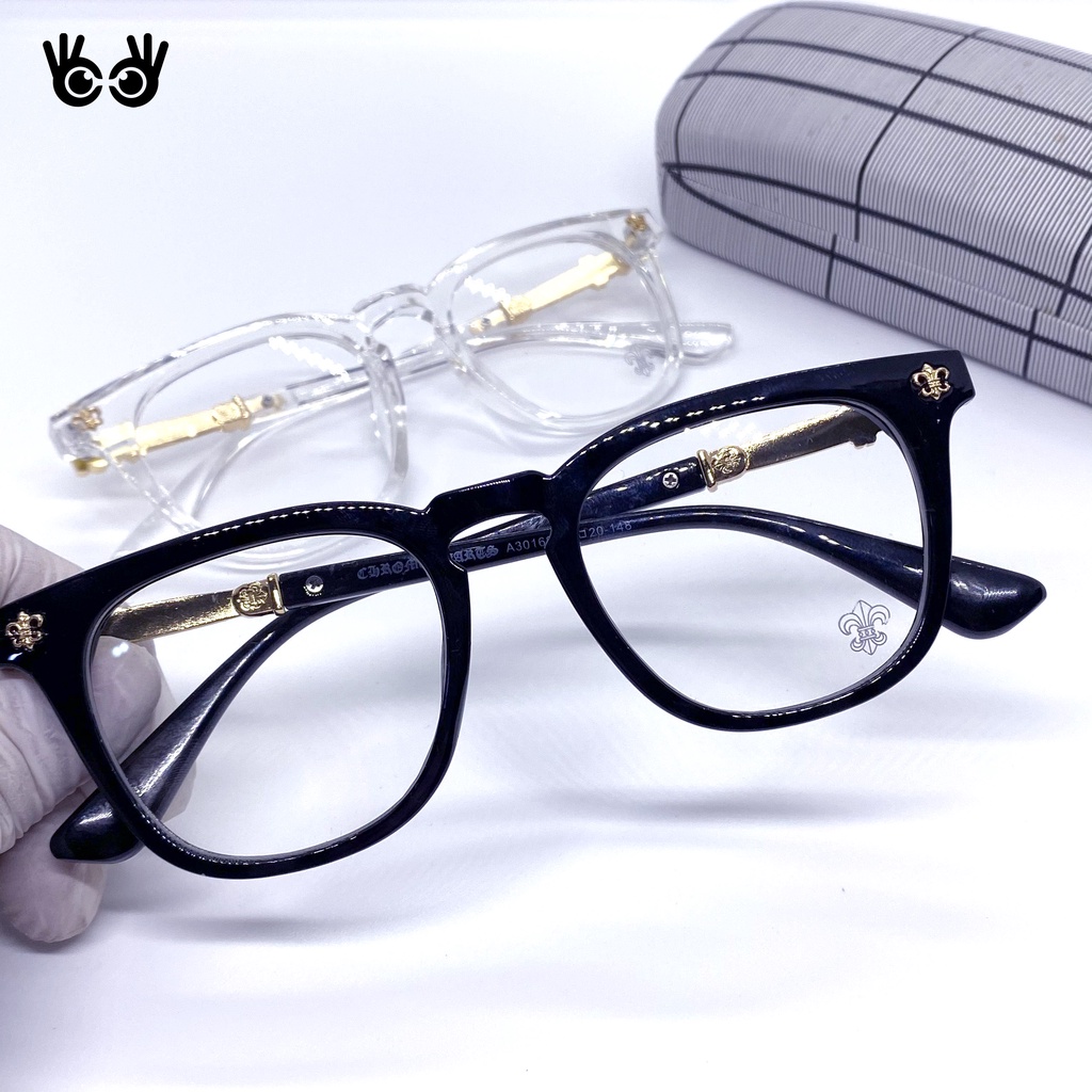 Gọng Kính Cận Nam Nữ CH mắt vuông màu sắc thời trang GKC02