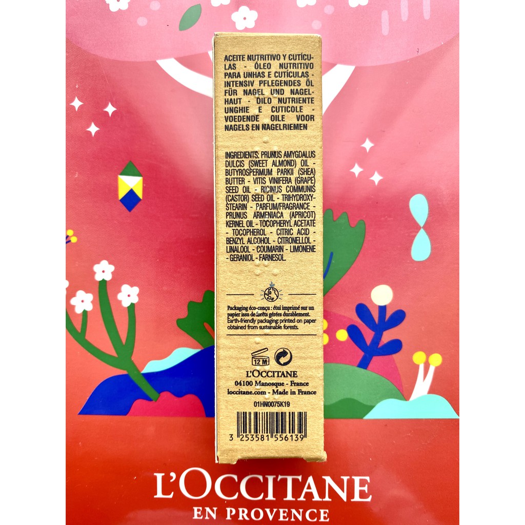 [BILL US/FR] Dầu dưỡng cho móng và biểu bì tay L'OCCITANE Nail and Cuticle Shea Oil 7.5ml