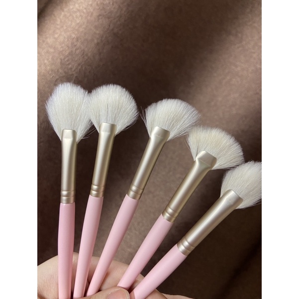 Cọ hight light bắt sáng dạng quạt nhiều phom cải tiến lông tự nhiên