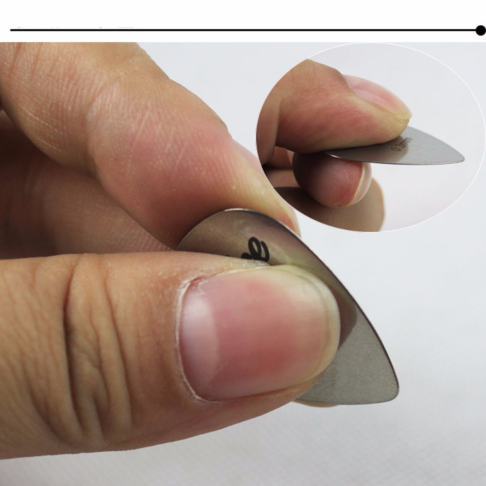 Set 10 miếng gảy đàn ghi ta 0.3mm bằng kim loại nhiều màu chuyên dụng