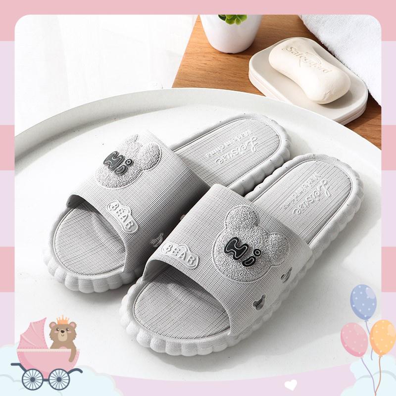 Dép Nam Nữ Đi Trong Nhà Hi Bear Chống Trơn Trượt Nhiều Màu Sắc