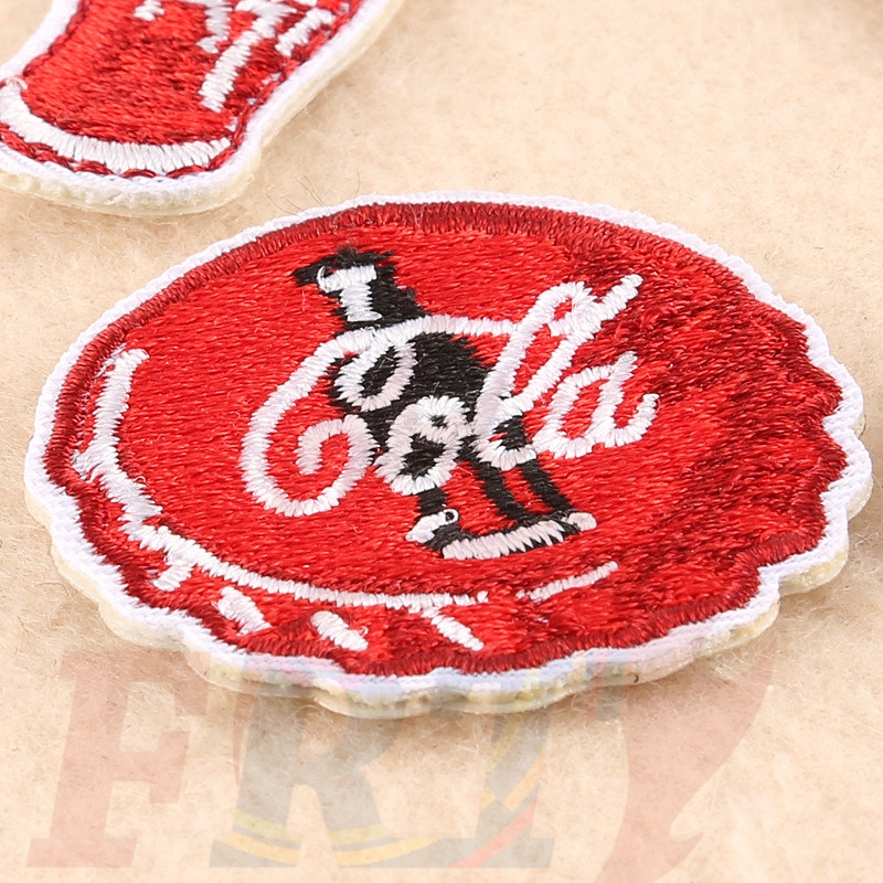 Sticker ủi thêu hình ria mép（☸ Coca Cola Patch ☸ ）
