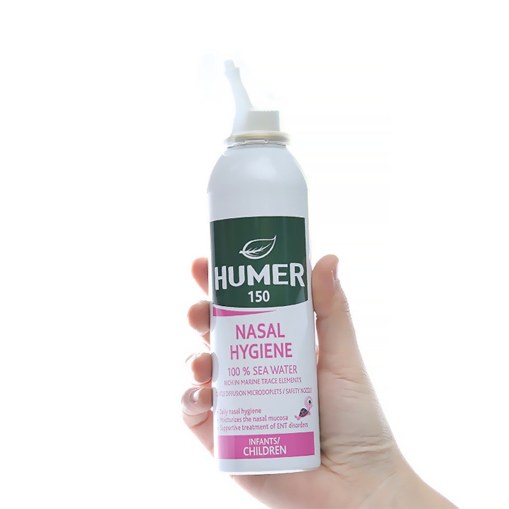 Dòng Nước Muối Biển Humer Cho Trẻ Sơ Sinh Trẻ Em Và Người Lớn Dung Tích 150ml