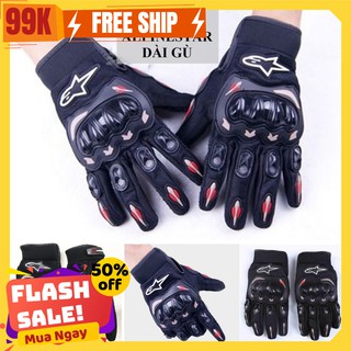 Găng TAY THỂ THAO ALPINESTAR gù nhựa dài găng tay MOTOR chuyên sỉ đồ phượt
