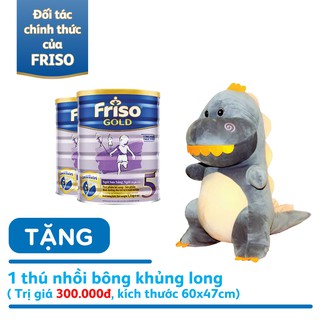 Combo 2 Lon Sữa Bột Friso Gold 5 (cho trẻ trên 4 tuổi) 1.5kg